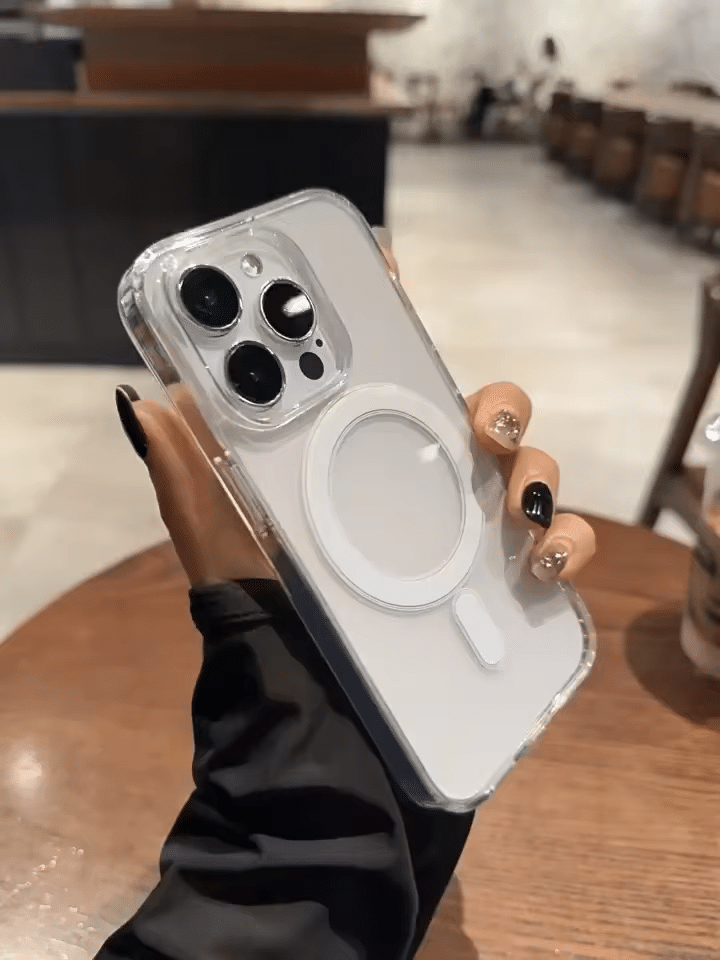 Berlia Transparent Magsafe Protective Case for iPhone