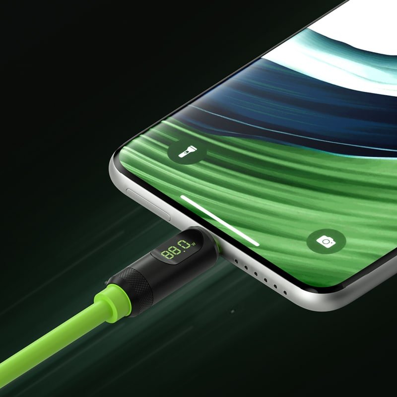 Hagibis 240W 8K@60Hz USB C to USB C Braided Cable 40Gbps USB 4 With LED Display 2