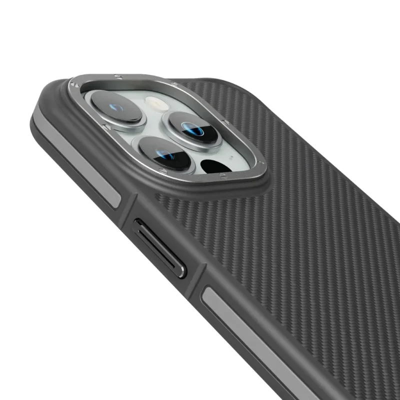 Levelo Ox Carbon Shock Proof Edges Raised Bezel Case for iPhone