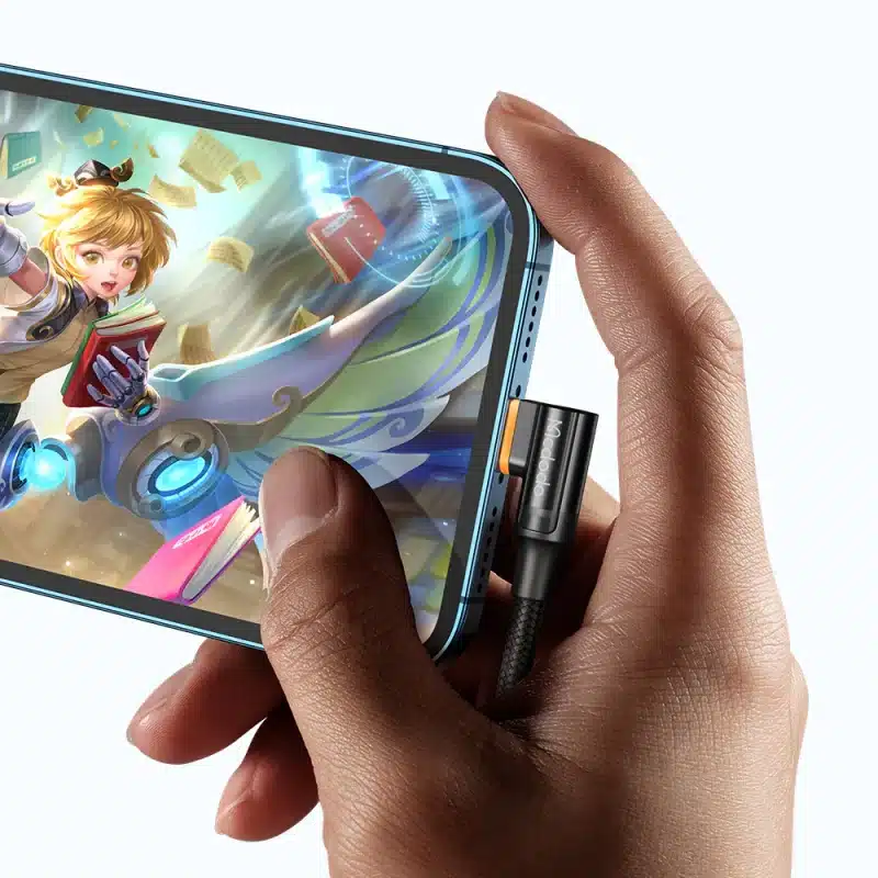 Mcdodo CA 1262 Type C to Lightning 36W L Type 90 Degree Auto Disconnect Data Cable 1 2