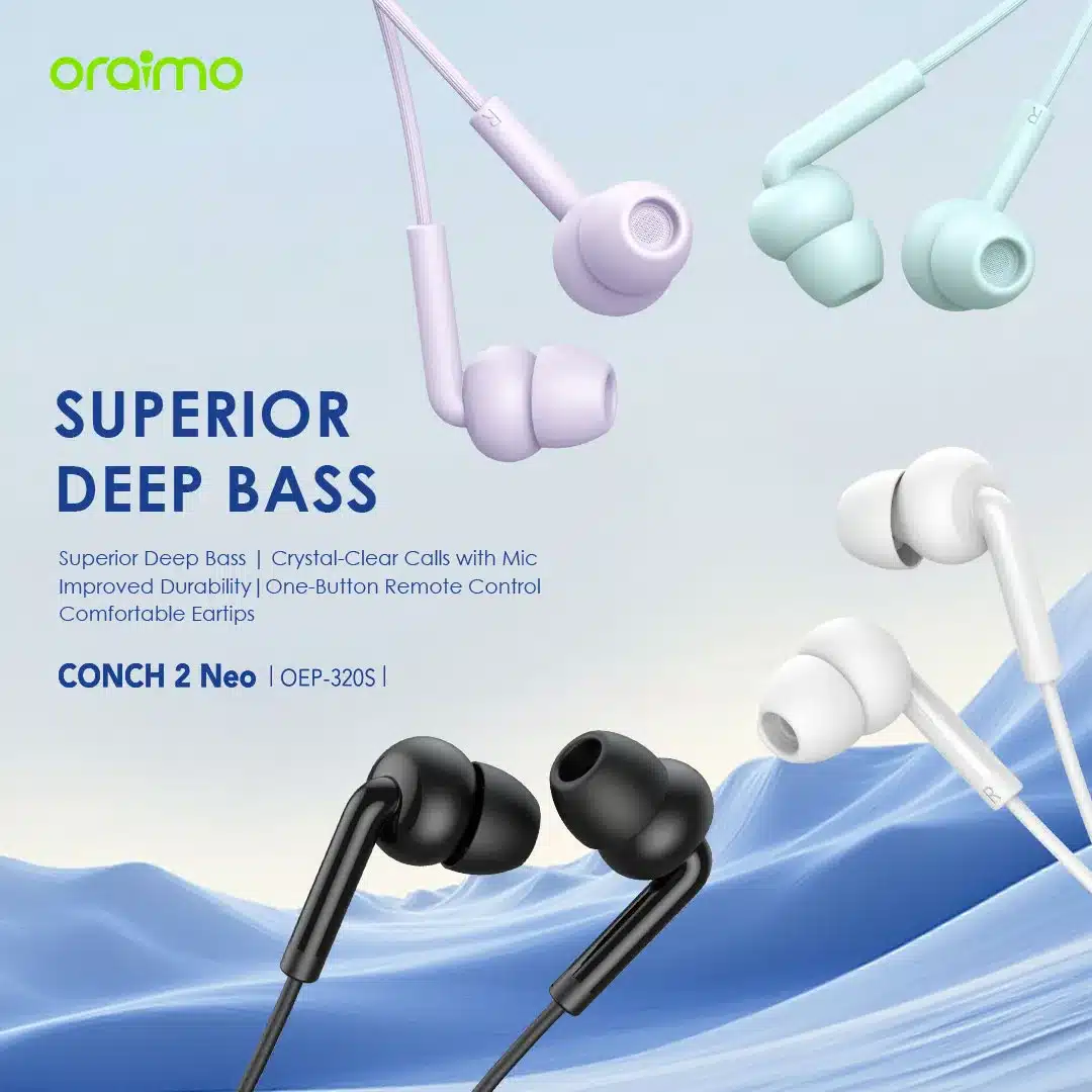 Oraimo Conch 2 Neo OEP 320S In Ear Wired 3.5mm Earphone 2