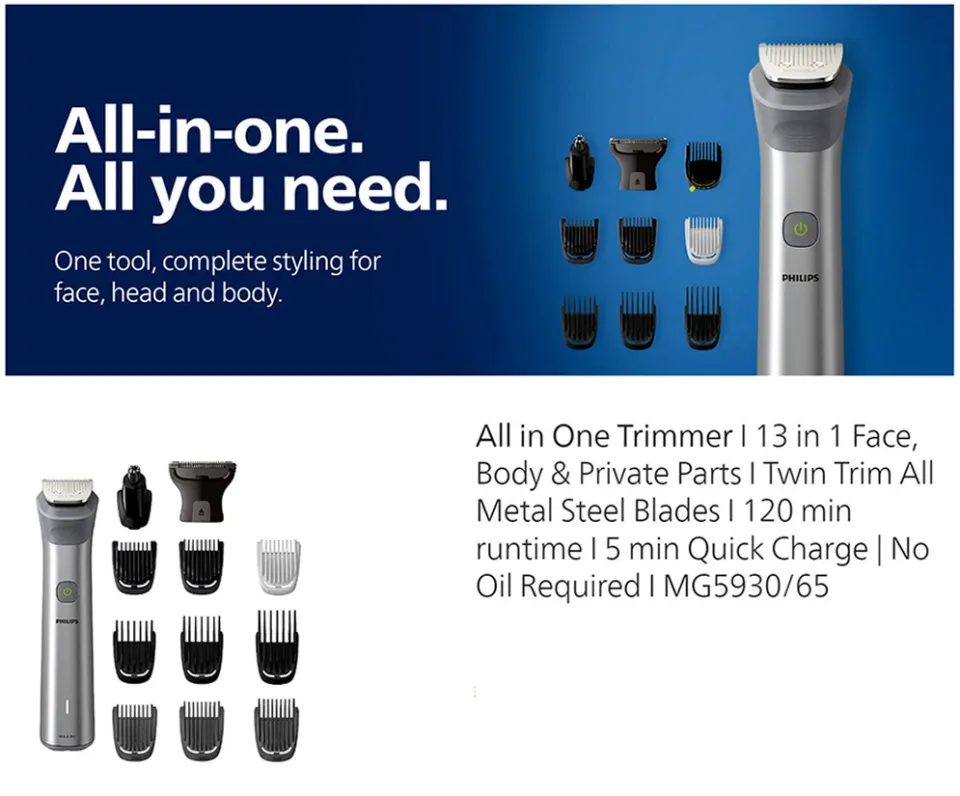 Philips All in One 13 in 1 MG593065 Trimmer for Men 2