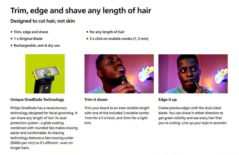 Philips OneBlade QP142410 Trimmer 3