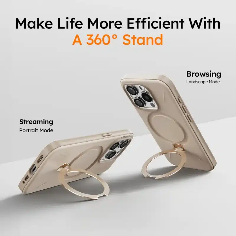 TORRAS Ostand 360° Spin Fusion MagSafe Case for iPhone 16 Pro Max 3