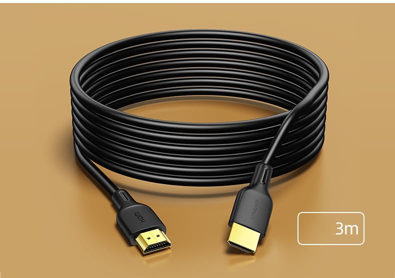 USAMS U49 Original HDMI 4K Cable Ultra High Quality Gold Plated Male to Male HDMI 2.0 Video Cable FHD HD 4K 1