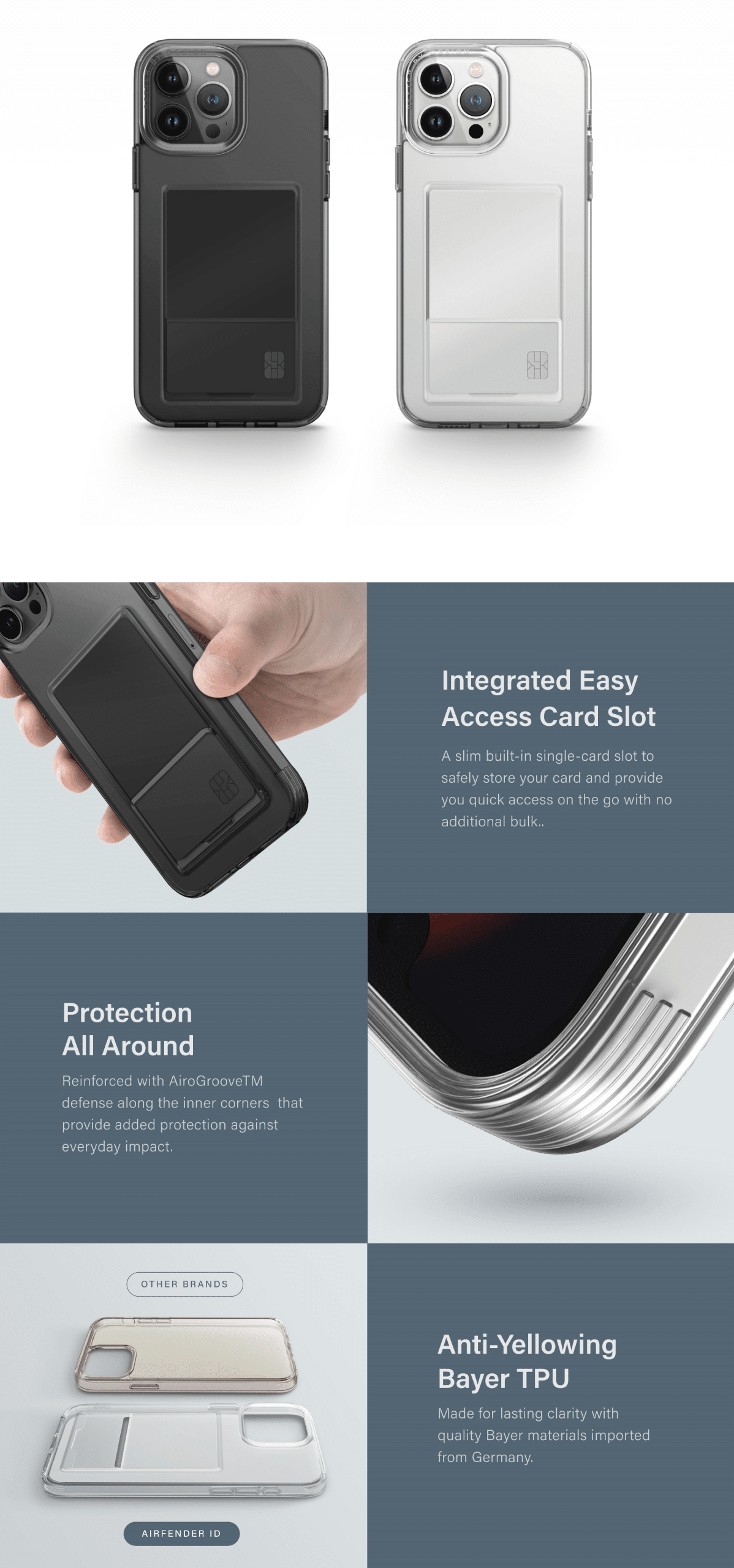 Uniq Air Fender ID Clear Case with Card Slot for iPhone 15 Pro 15 Pro Max 1 1 scaled