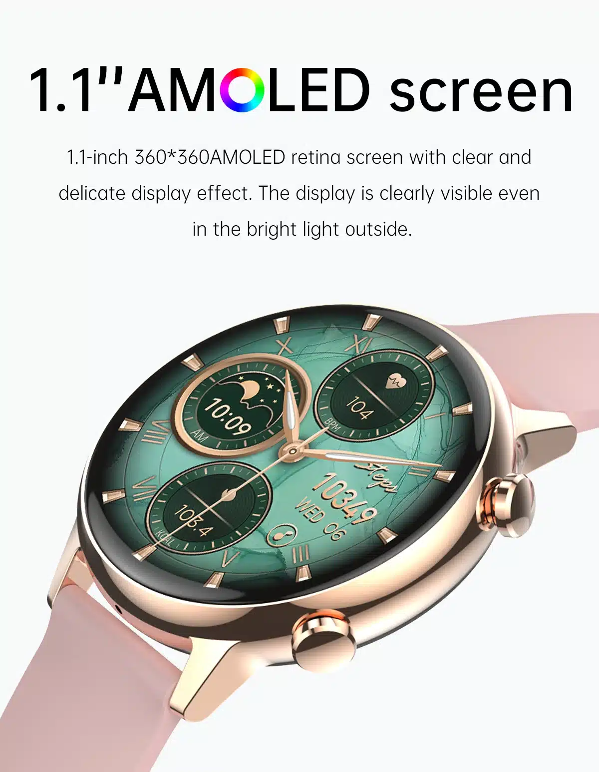 YES Aurora Fit Smart Watch AMOLED Display 2 1