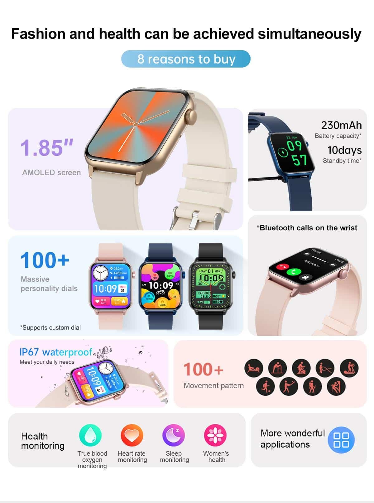 YES Peak Fit Smartwatch 1