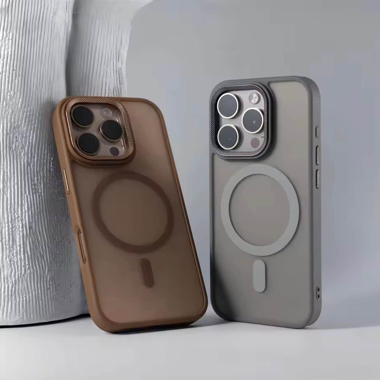 Matte Transparent MagSafe With Bumper Case For iPhone 1