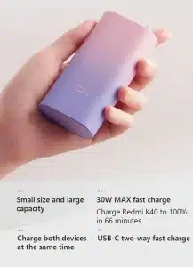 ZMI 10000mAh MINI Power Bank QB818 Two way Fast Charging 2