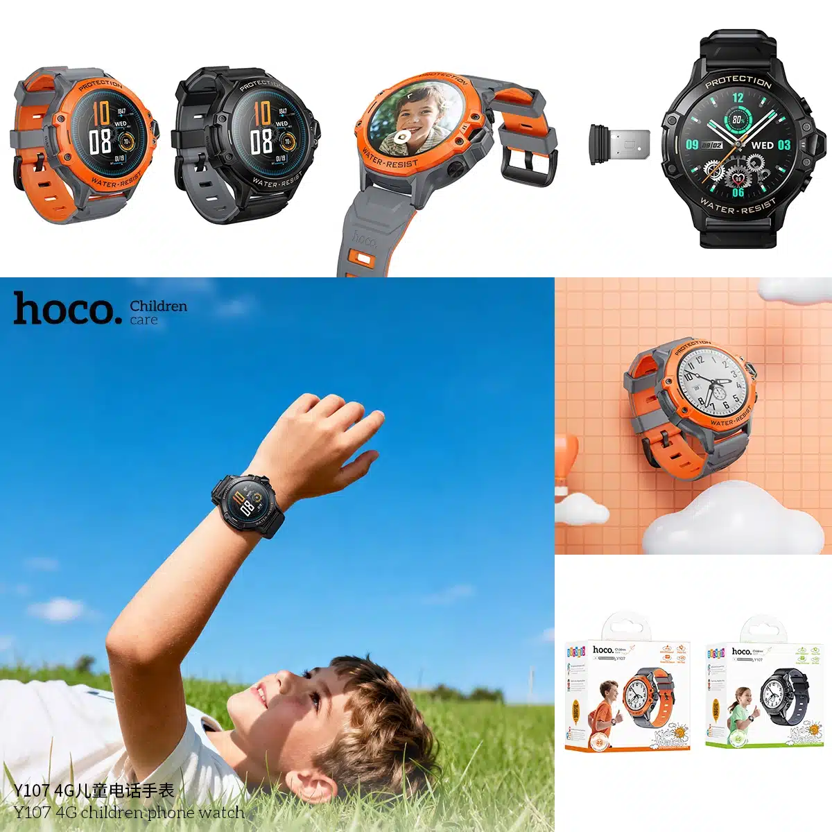 Hoco Y107 4G SIM Supported Kids Smart Watch 1