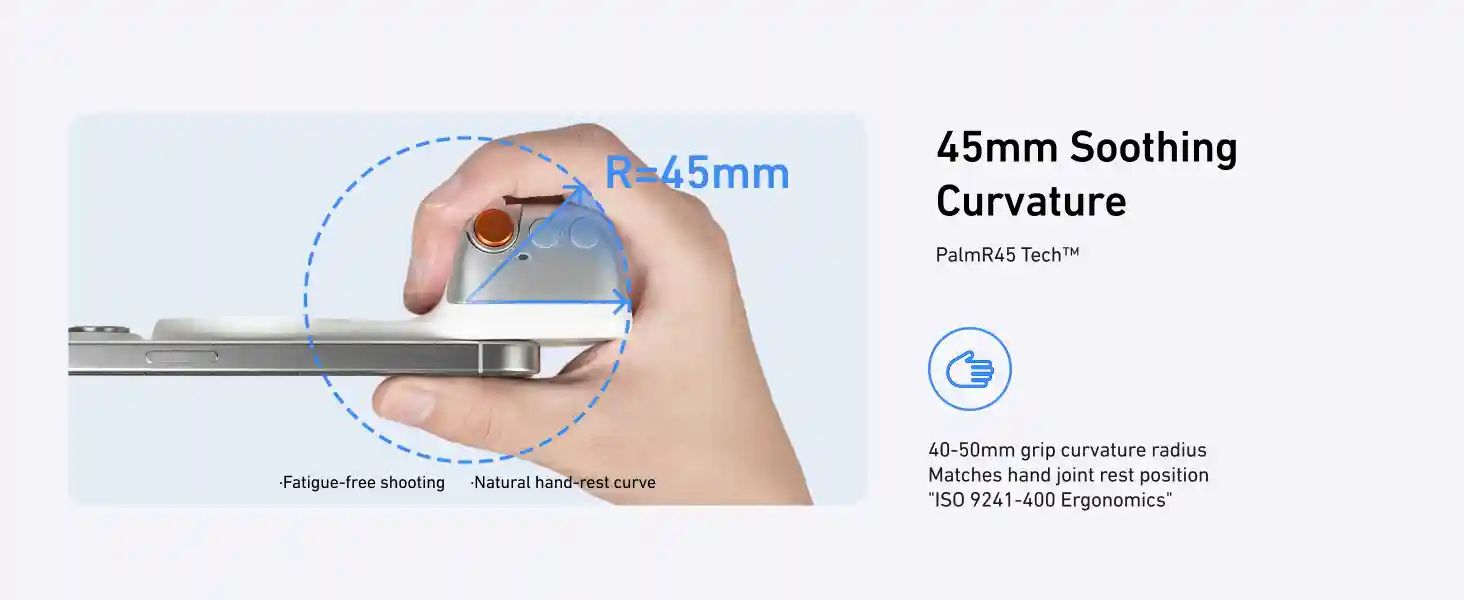 TELESIN Fun Shot Magnetic Grip 2 DSLR Style Shutter Grip for iPhone Android 1