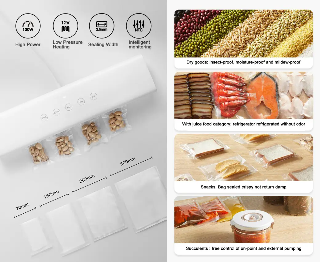 XIAOMI MIJIA 220V Vacuum Sealers Machine 1 XIAOMI MIJIA 220V Vacuum Sealers Machine
