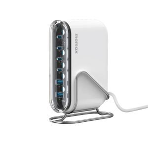 MOMAX 1 Charge Flow 120W USB C and USB A 6 Port GaN Desktop Charger UM55 2