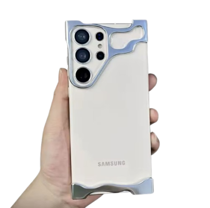 Metal Frame With Lens Protector Corner Edge Bumper Case For Samsung