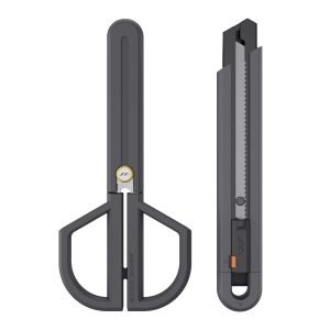 JIMIHOME Household Tool Safety Scissors and Adjustable Utility Knife Set 1