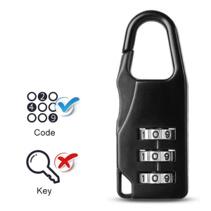 Coded Lock for Bag Luggage Anti theft Digit Code Lock Password 3
