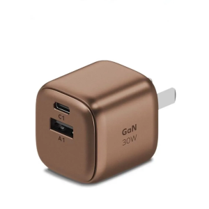 Momax 30w GaN Tech 1 – Charge Dual Port GaN Charger SandstoneWhite