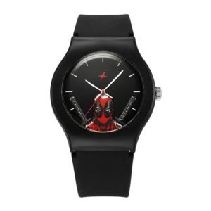 Fastrack Deadpool Wolverine Quartz Analog Black Dial With Black Silicone Strap Watch For Unisex 9915PP103 3