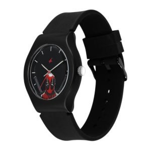 Fastrack Deadpool Wolverine Quartz Analog Black Dial With Black Silicone Strap Watch For Unisex 9915PP103 4