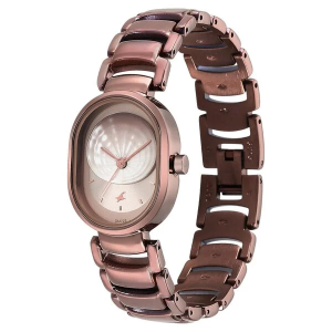 Fastrack Uptown Retreat Quartz Analog Brown Dial Metal Strap Watch for Girls NS6274QM0 1