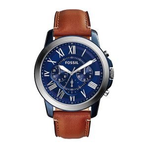 Fossil Grant Chronograph Light Brown Leather Watch FS5151 1
