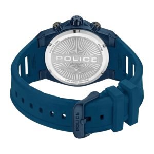 Police Mens Sonic KL Rahul Edition Multifunction Watch with Blue Silicone Strap PLPEWGQ0054302 3