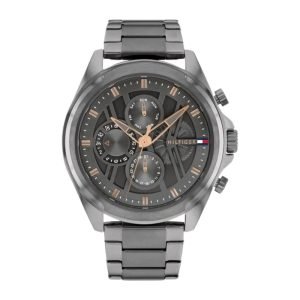 Tommy Hilfiger Multifunction Grey Dial Grey Color Stainless Steel Strap Watch For Men TH1710657 2