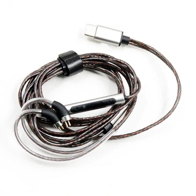7hz Salnotes Type C 0.78mm 2 pin Earphone Cable Mic