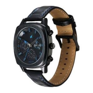 Fastrack 3319NL02 Kronos Chronograph Black Dial Watch For Guys 4