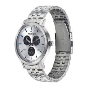 Fastrack Dial It Up Quartz Multifunction Silver Dial Stainless Steel Strap Watch for Guys NR3238SM01 2