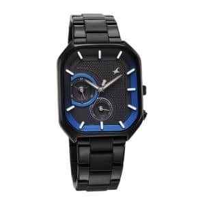 Fastrack Groove Multifunction Grey Dial Metal Strap Guys Watch with Lume indices 3321NM01 2