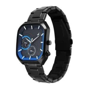 Fastrack Groove Multifunction Grey Dial Metal Strap Guys Watch with Lume indices 3321NM01 3