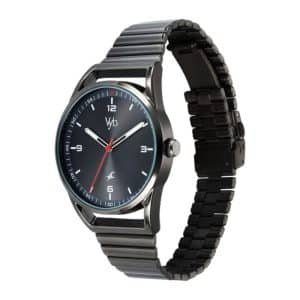 Fastrack Vyb Horizon Quartz Analog Grey Dial Grey Metal Strap Watch For Guys FV30006QM01W 3