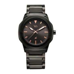Fastrack Vyb Quest Quartz Analog Black Dial Black Metal Strap Watch For Guys FV30009NM01W 2
