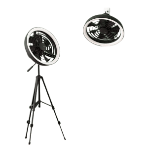 JISULIFE FA17 Outdoor LED Ceiling Fan with Big Tripod Stand 3