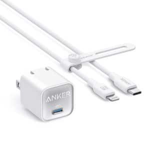 Anker Nano 3 30W Adapter with Type C to Lightning Cable B2152 1 600x600 2