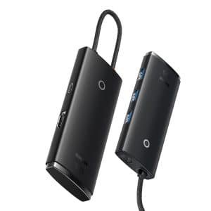 Baseus Airjoy 5 Port Type C HUB Adapter BS OHO18 HDMI 1 USB3.03 PD1 2