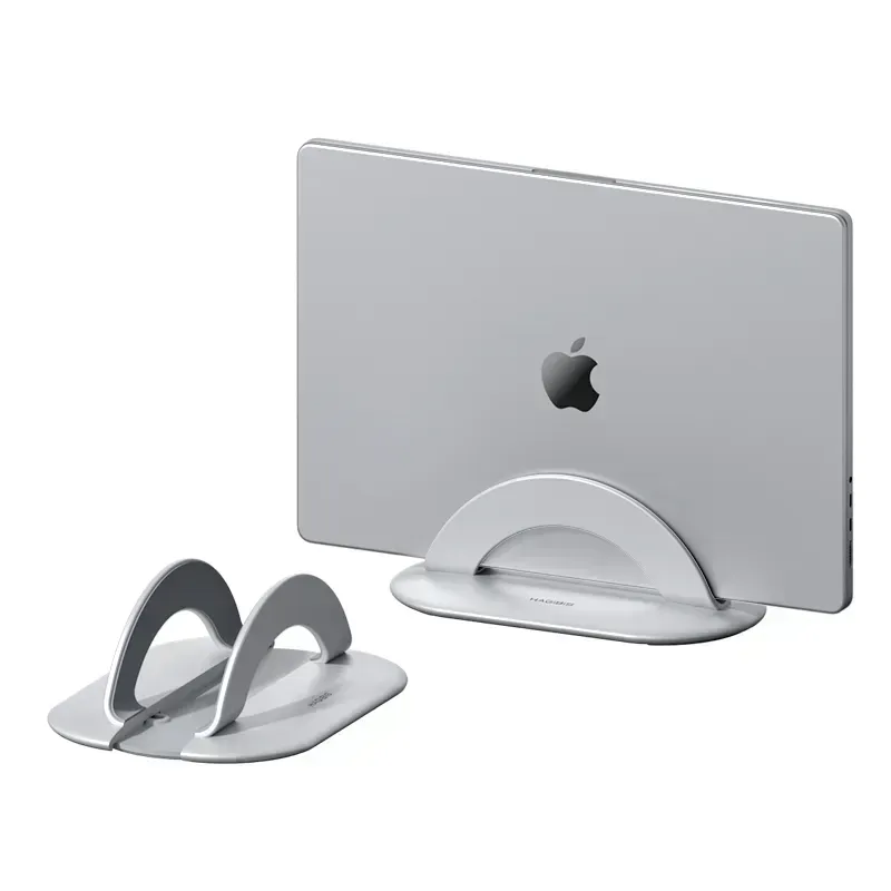 Hagibis Vertical Laptop Stand Desktop Aluminum Adjustable Holder (NBS03) (3) Hagibis Vertical Laptop Stand Desktop Aluminum Adjustable Holder NBS03 3