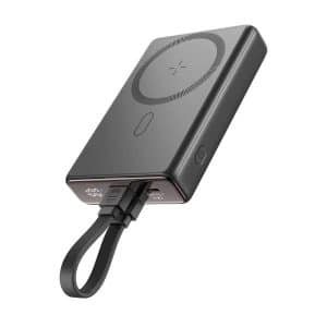 JR PBM01 20W Magnetic Wireless Power Bank with Built in Cable Kickstand 10000mAh 1 600x600 1
