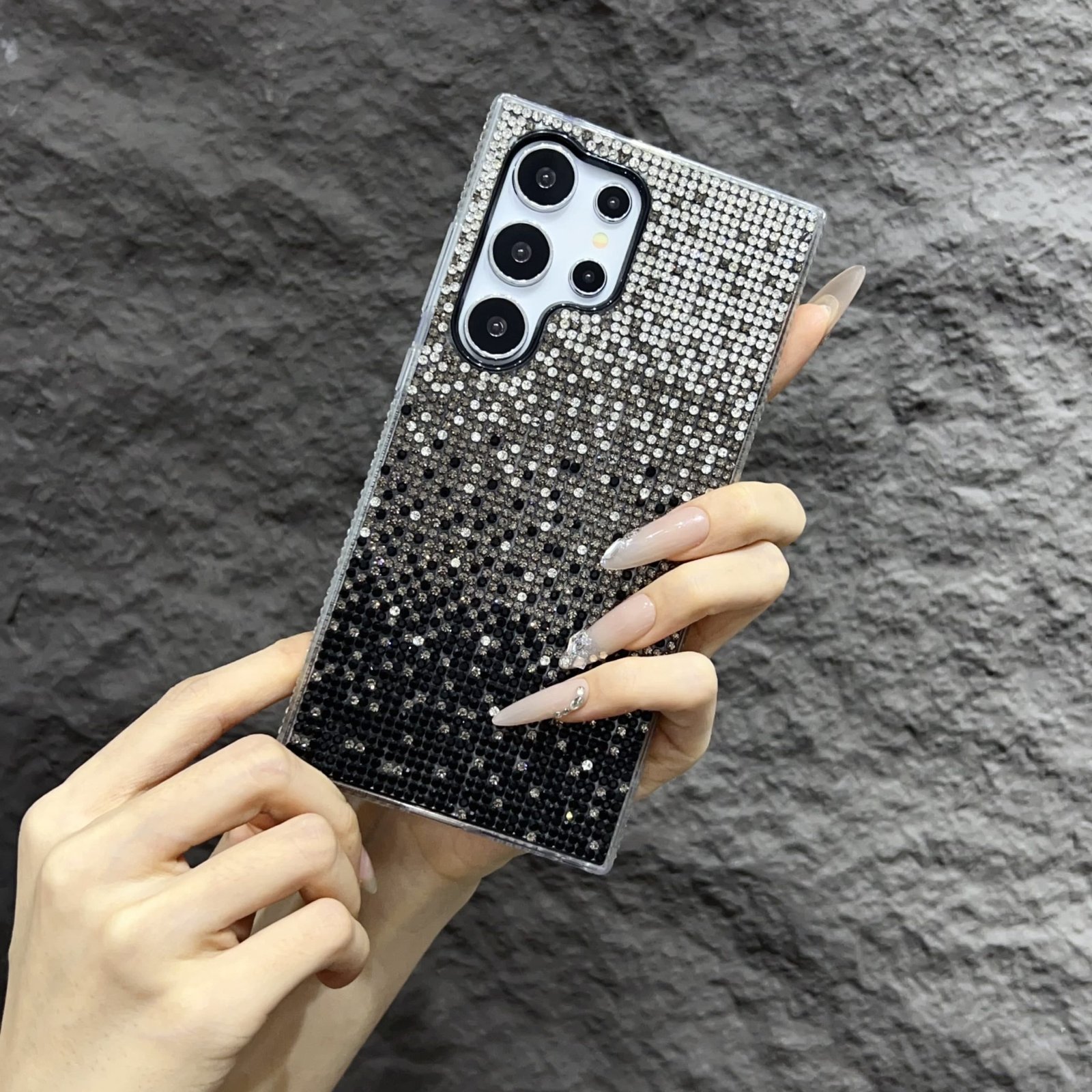Luxury Gradient Diamond Stone Case For Samsung (2)