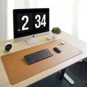 MIIIW Extra Large PVC leather cork mouse pad 3