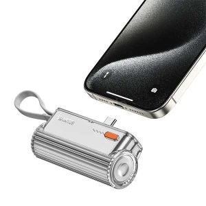SHARGE Flow Mini 5000mAh 12W Power Bank with Lighting and Type C Connector and Built in Type C Cable 1