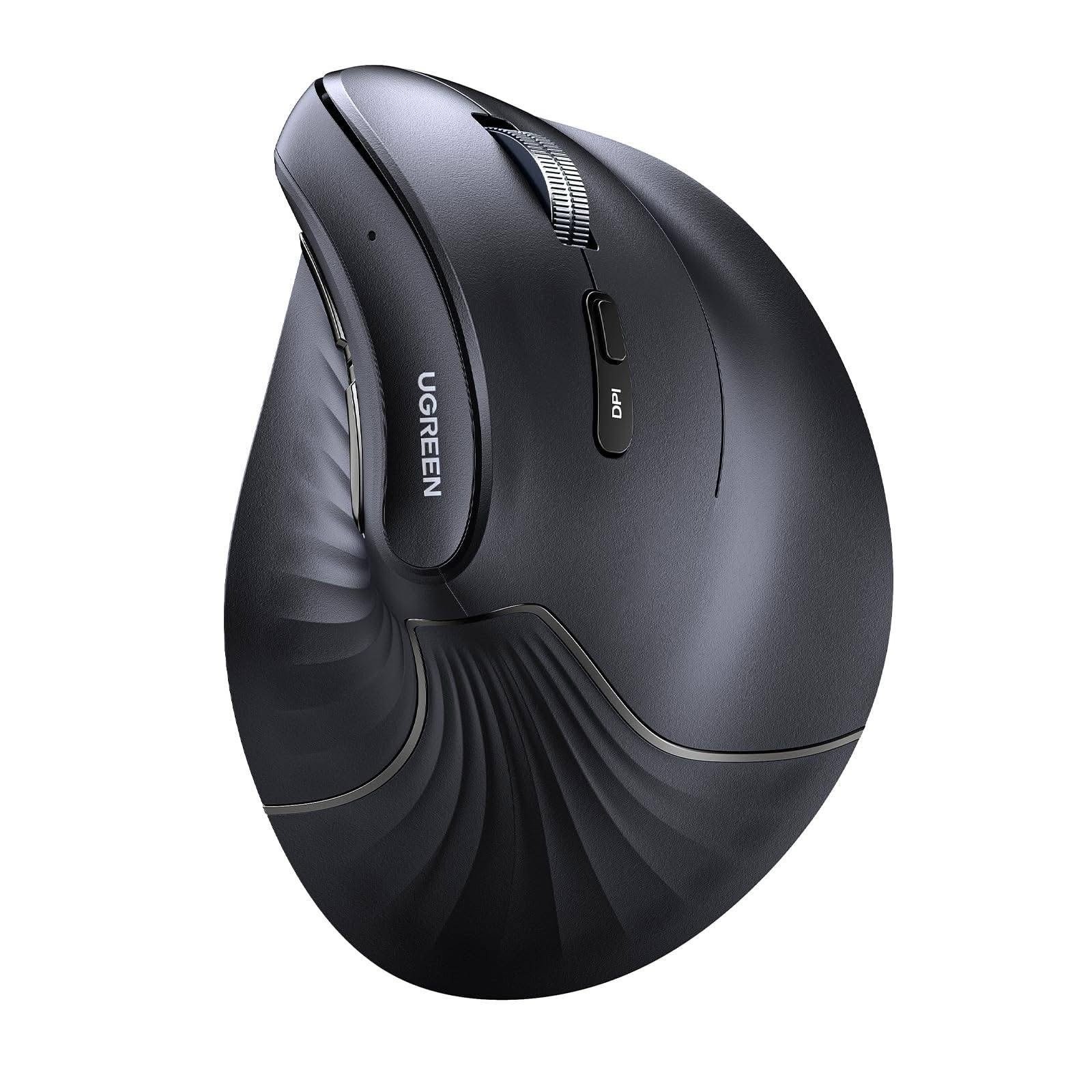 UGREEN MU008 Vertical Ergonomic Mouse Wireless (Bluetooth 5.0+2.4G) with 5 Buttons (1)