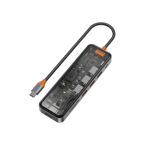 WiWU Transparent Design 7 in 1 Type C Cyber Hub 1