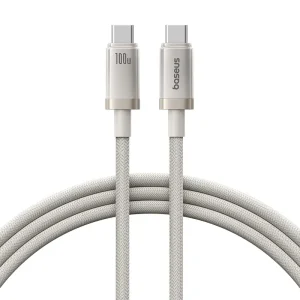 Baseus Cable PD 100W Type C to Type C For Iphone 15 16 Series Macbook Samsung Pixel Titanium Alloy Fast Charging Data Cable P10378100G21 00 2
