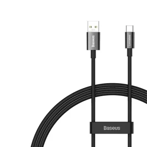 Baseus Cable Supervooc 65W Superior Series Fast Charging Data Cable USB to Type C Black 1M 1