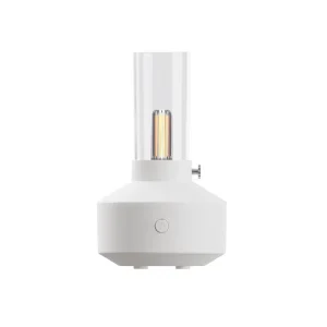 DQ708 Simulation Candle Light Aroma Diffuser USB Air Humidifier with Night Light 150ml