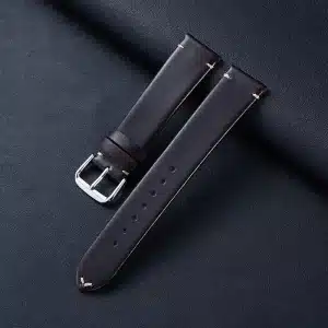 Genuine Leather Ultra Thin Watch Band for 22mm 2