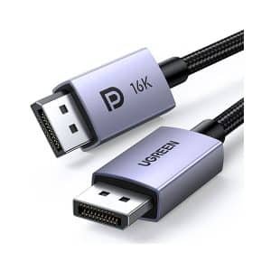 UGREEN DP118 15384 VESA Certified 16K DisplayPort 2.1 Cable – 2M